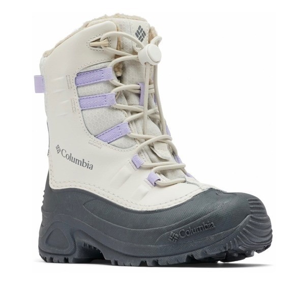 Columbia Other - Columbia Girls Winter Snow Boots Gorpcore Size 3 Outdoor Cream Purple Sleding